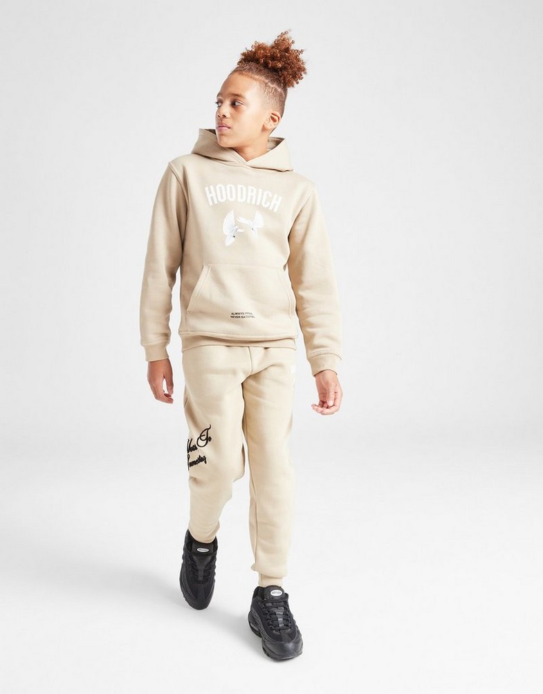 Дитячі штани HOODRICH ШТАНИ FLIGHT JOG STONE/WHT HJ-0324-0288 Коричневий