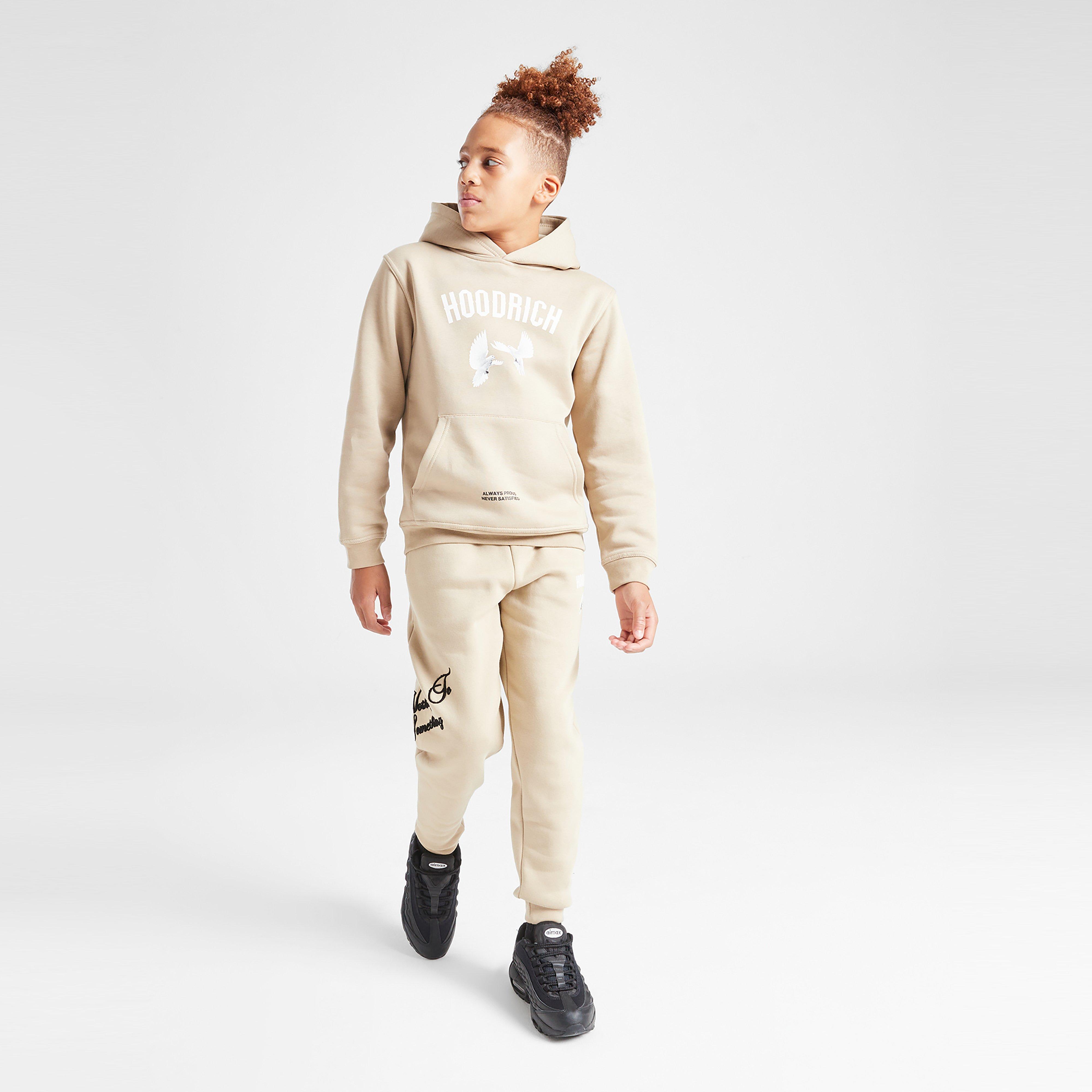 Pantaloni pentru copii HOODRICH PANTALONI  FLIGHT JOG STONE/WHT