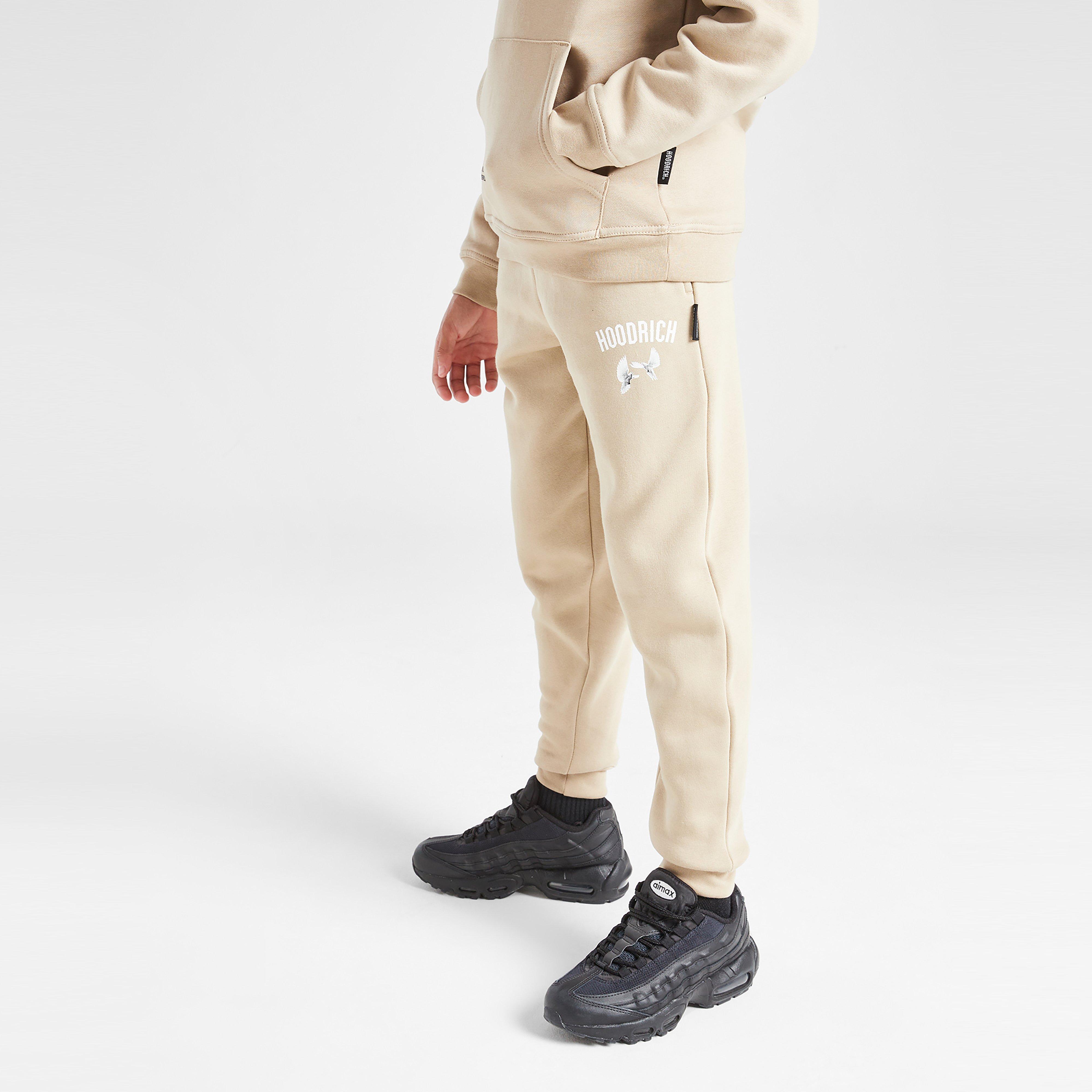 Pantaloni pentru copii HOODRICH PANTALONI  FLIGHT JOG STONE/WHT