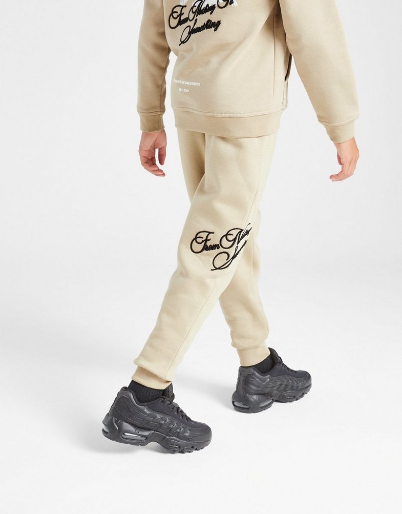 Дитячі штани HOODRICH ШТАНИ FLIGHT JOG STONE/WHT HJ-0324-0288 Коричневий