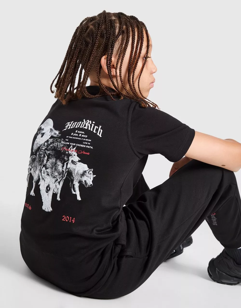 HOODRICH ФУТБОЛКА GOTHIC TEE BLK/RED, фото 1 з 6