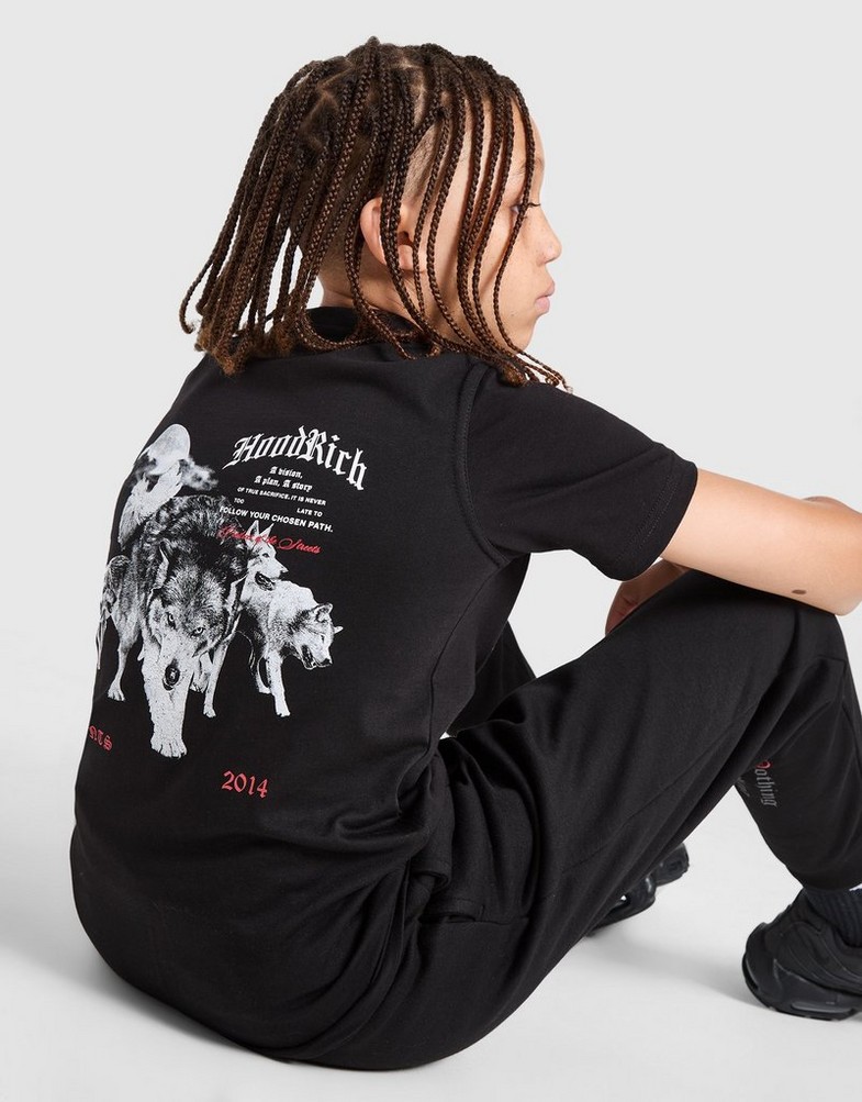 Дитячі футболки HOODRICH ФУТБОЛКА GOTHIC TEE BLK/RED HJ-0324-0265 Чорний