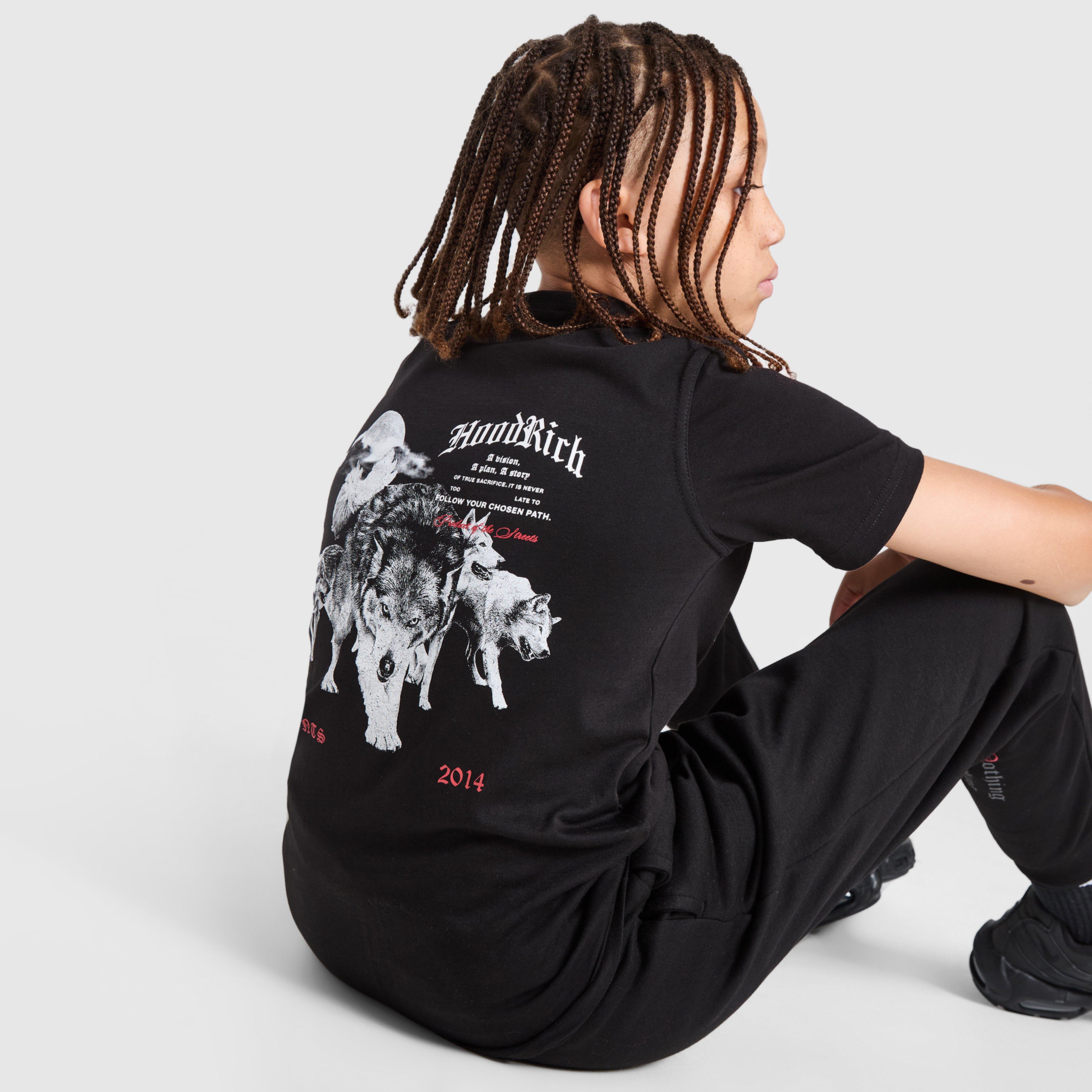 Gyerek póló HOODRICH PÓLÓ GOTHIC TEE BLK/RED