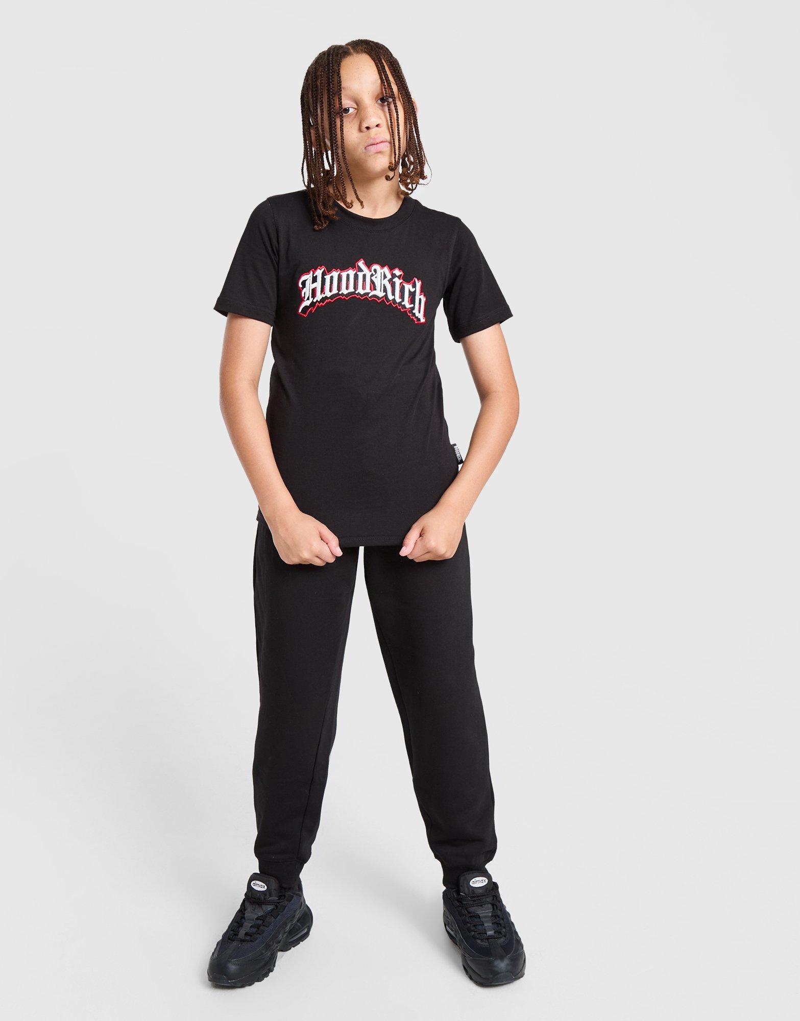 Gyerek póló HOODRICH PÓLÓ GOTHIC TEE BLK/RED HJ-0324-0265 Fekete