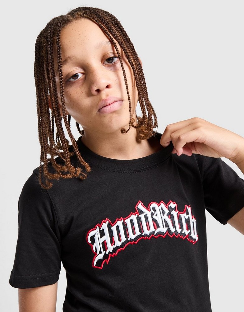 Gyerek póló HOODRICH PÓLÓ GOTHIC TEE BLK/RED