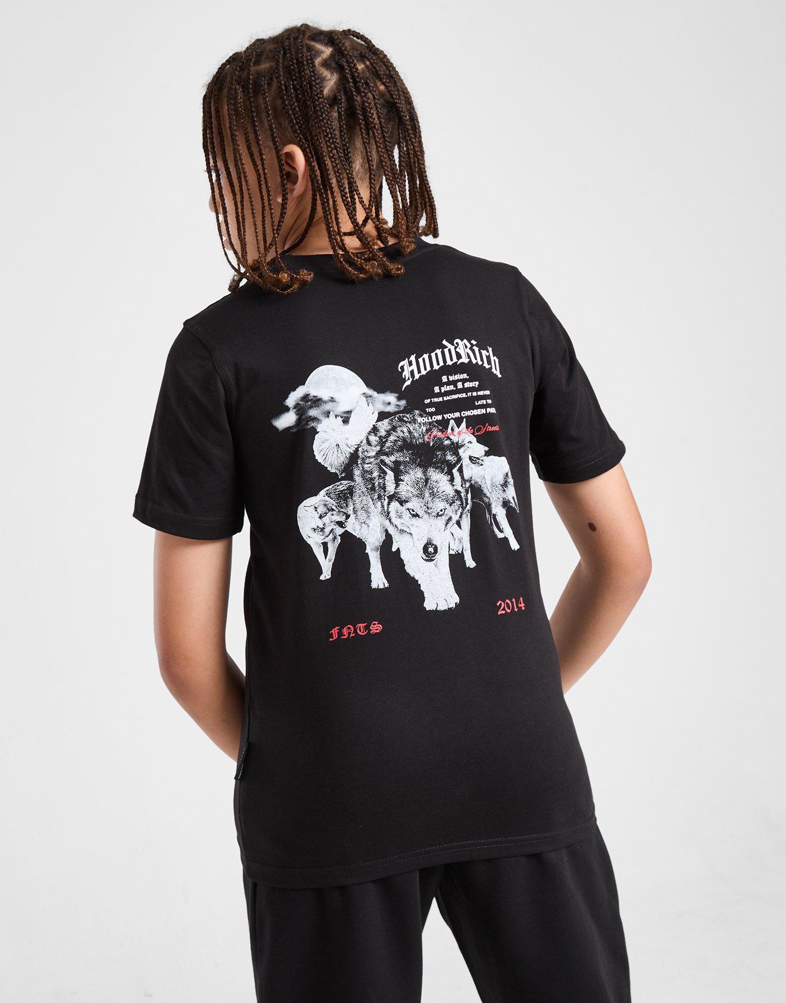 Gyerek póló HOODRICH PÓLÓ GOTHIC TEE BLK/RED HJ-0324-0265 Fekete