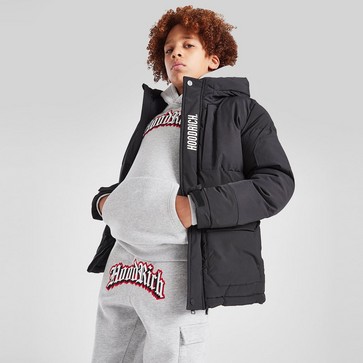 Vaikiška žieminė striukė HOODRICH STRIUKĖ PITCH JKT BLK/WHT