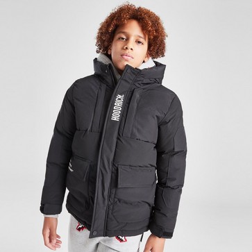 Vaikiška žieminė striukė HOODRICH STRIUKĖ PITCH JKT BLK/WHT