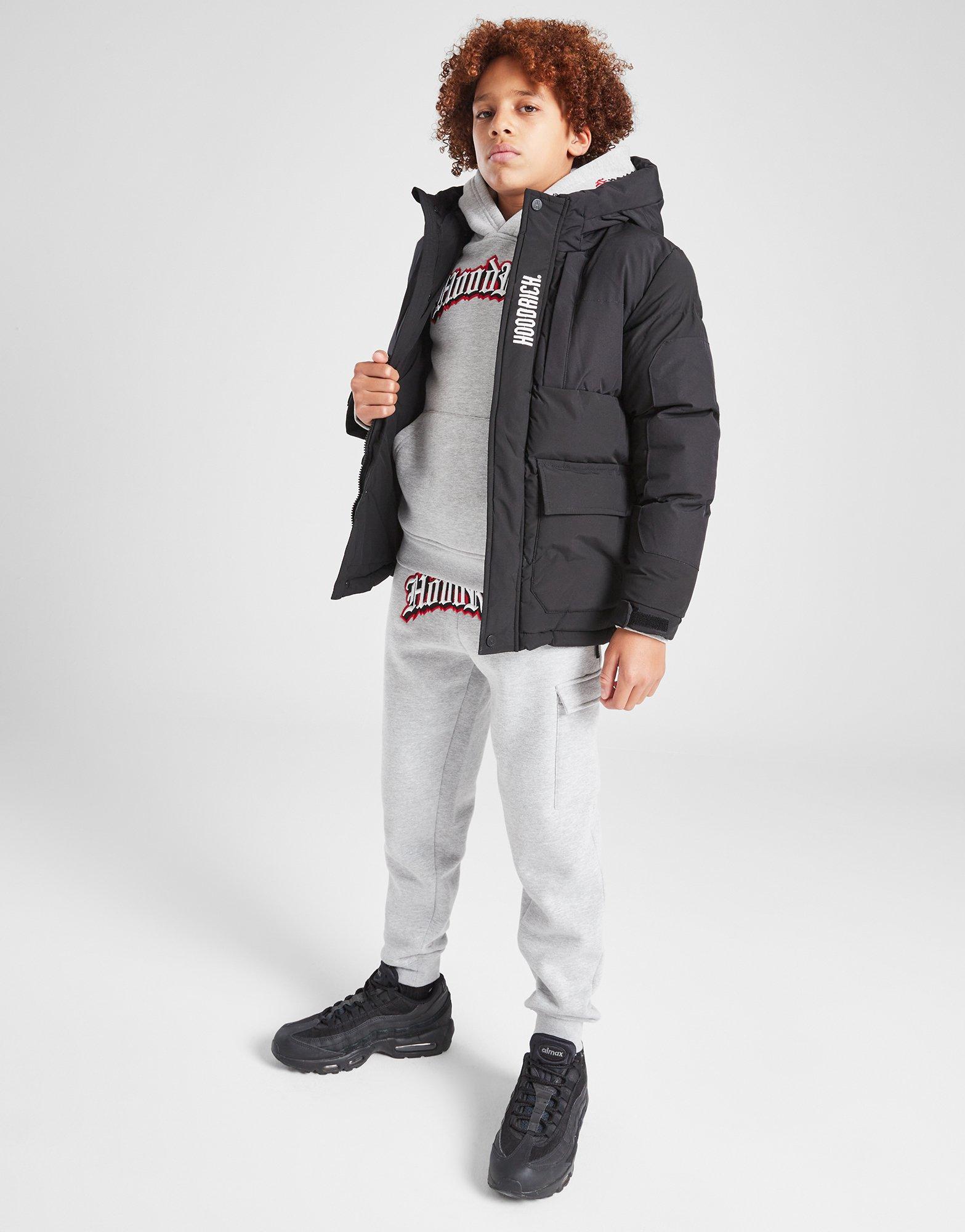 Gyerek kabát HOODRICH KABÁT PITCH JKT BLK/WHT HJ-0324-0005 Fekete