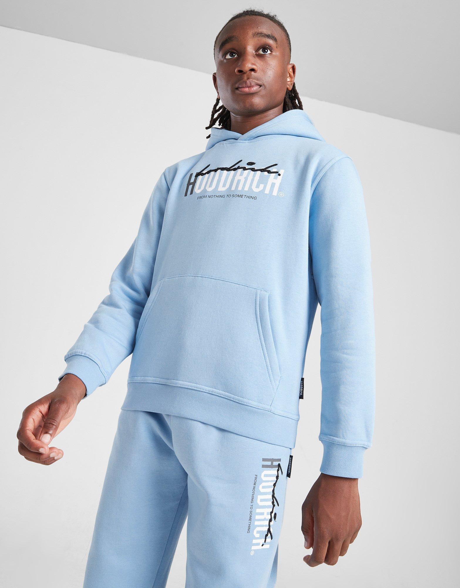 HOODRICH BLUZA Z KAPTUREM CERTIFY2 OH SKY/WHT HJ-0324-0268 Niebieski