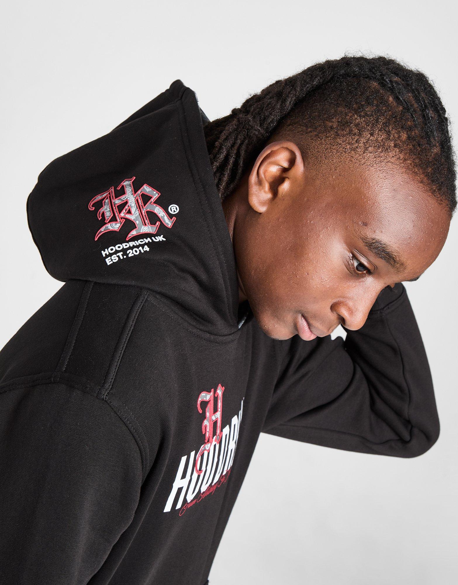 Gyerek pulóver HOODRICH PULÓVER KAPUCNIS ETERNO OH BLK/RD HJ-0324-0269 Fekete