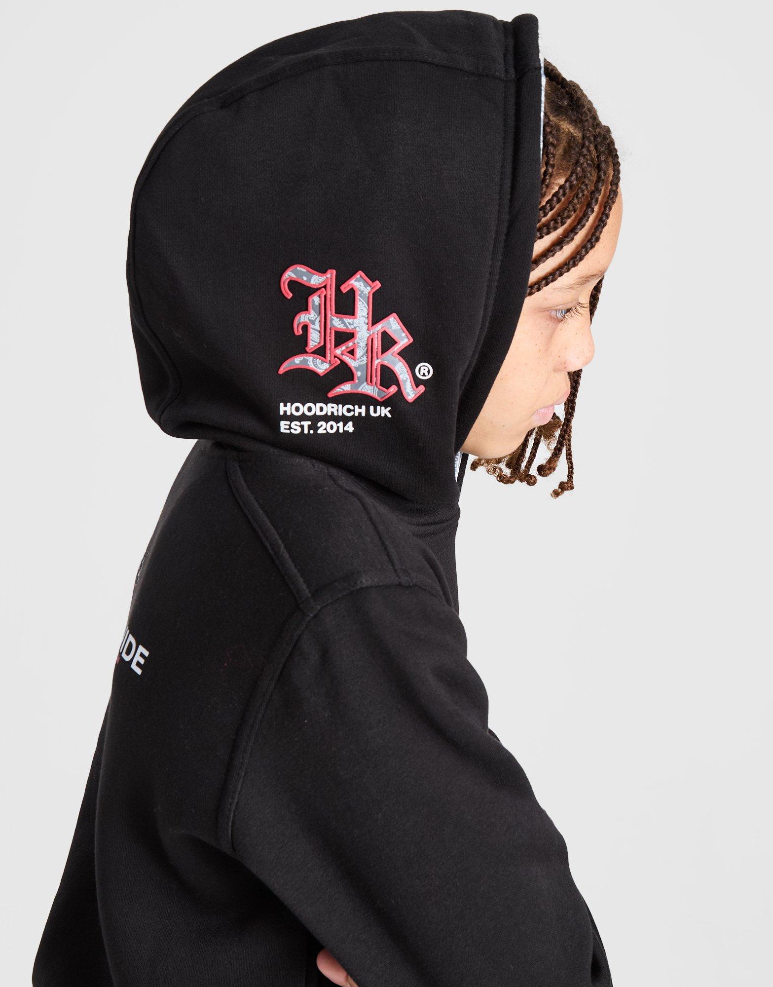 Gyerek pulóver HOODRICH PULÓVER KAPUCNIS ETERNO OH BLK/RD HJ-0324-0269 Fekete