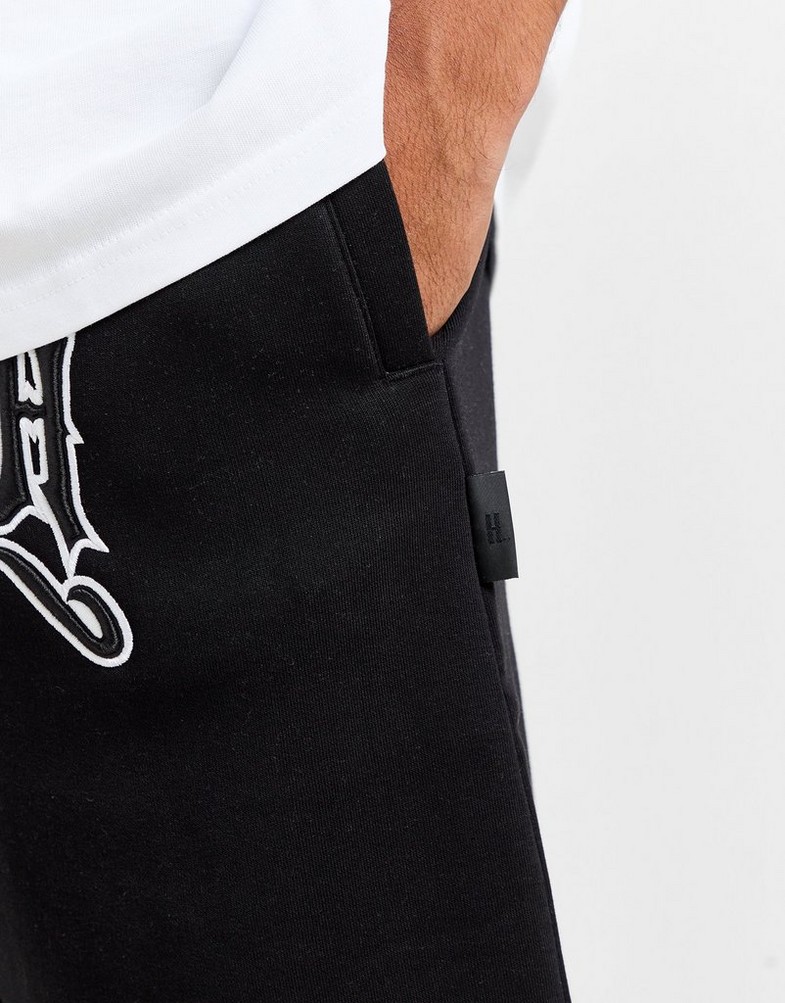 Pantaloni scurți pentru bărbați HOODRICH PANTALONI SCURȚI RITUAL SHRT BLK HR-0324-0394 Negru