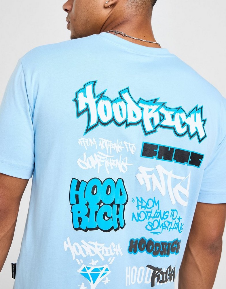 Koszulka, t-shirt męski HOODRICH T-SHIRT GRAFFITI TEE SKY