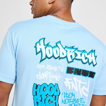 HOODRICH T-SHIRT GRAFFITI TEE SKY