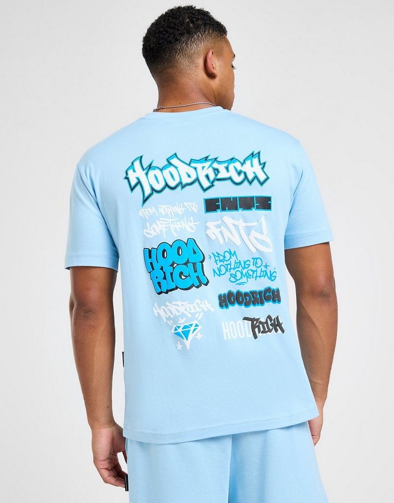 Мъжка тениска HOODRICH ТЕНИСКА GRAFFITI TEE SKY HR-0324-0413 Син