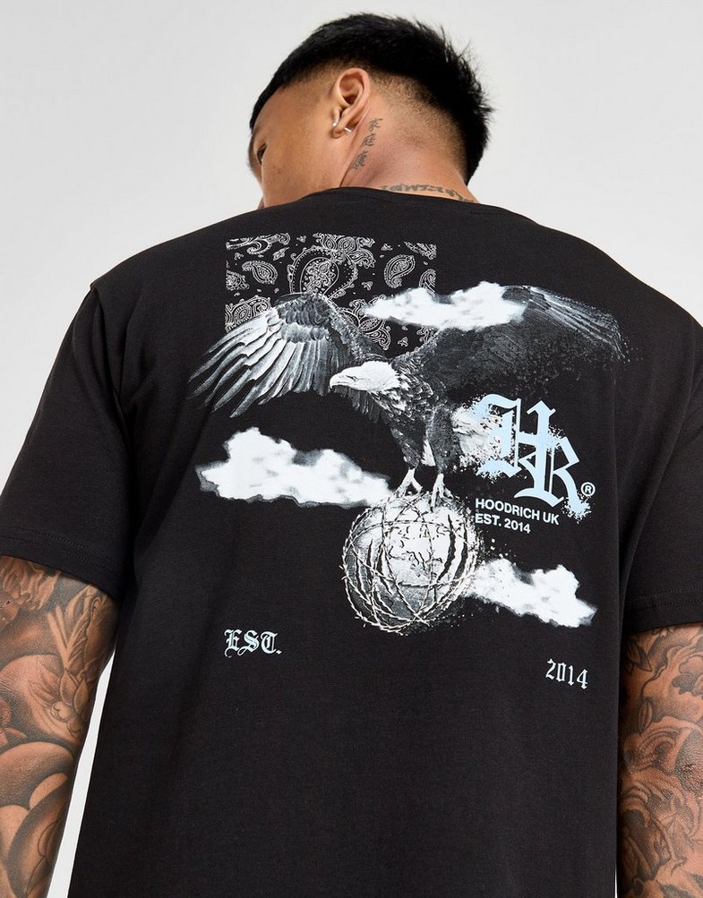 Férfi póló HOODRICH PÓLÓ PREDATOR TEE BLK HR-0324-0030 Fekete