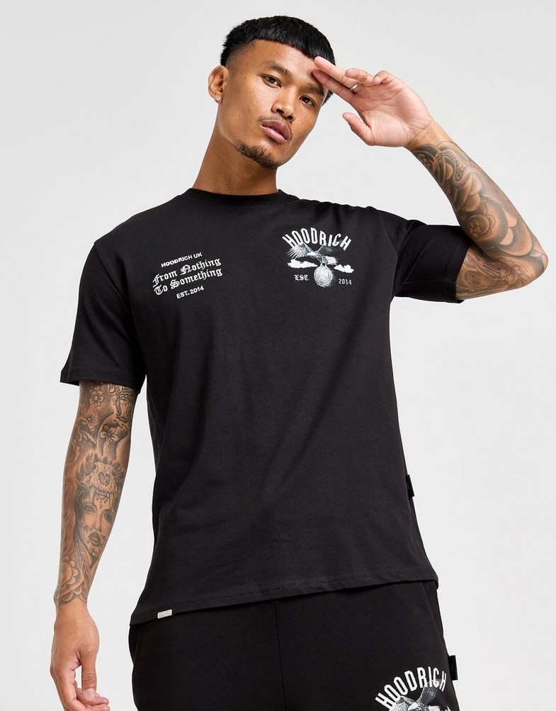 Férfi póló HOODRICH PÓLÓ PREDATOR TEE BLK HR-0324-0030 Fekete