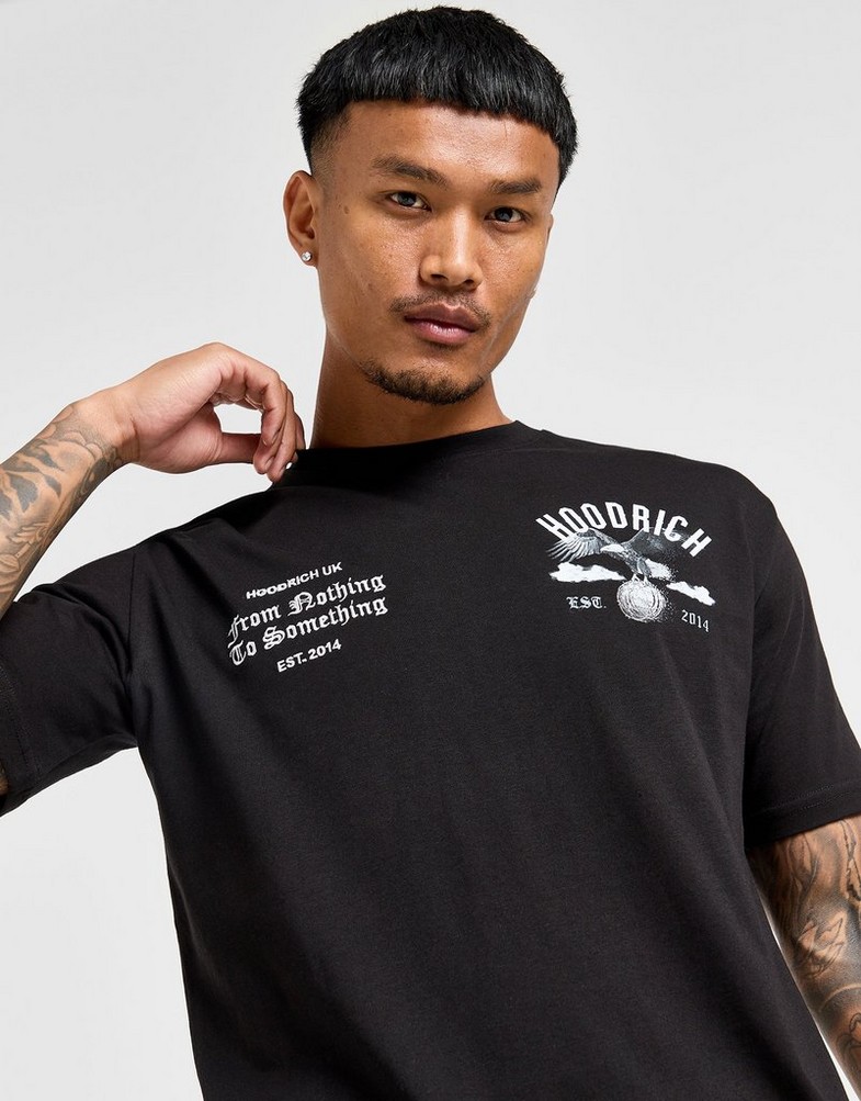 Férfi póló HOODRICH PÓLÓ PREDATOR TEE BLK HR-0324-0030 Fekete