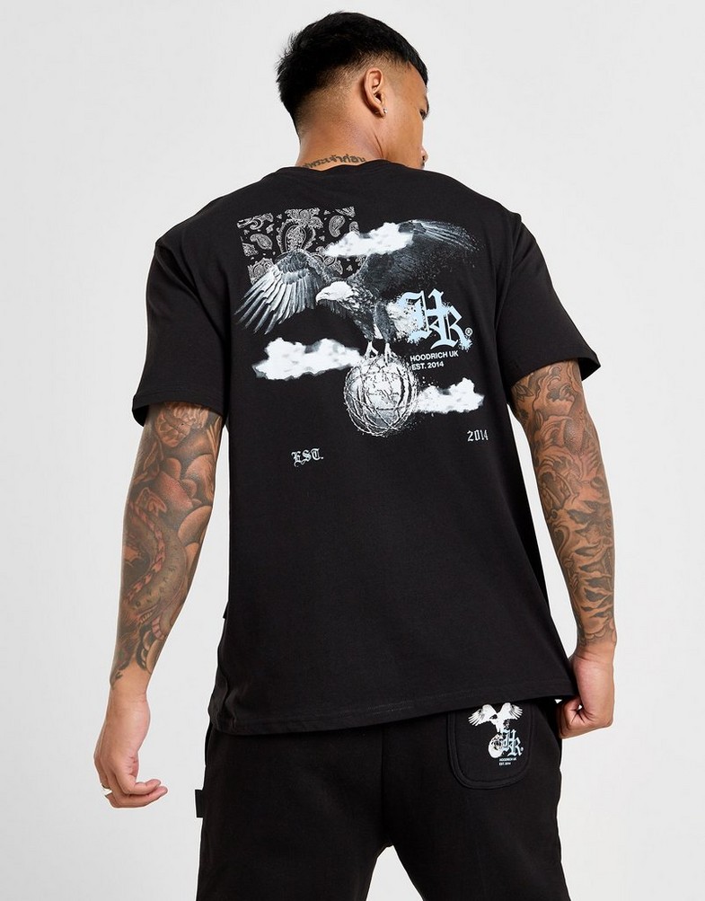 Férfi póló HOODRICH PÓLÓ PREDATOR TEE BLK HR-0324-0030 Fekete