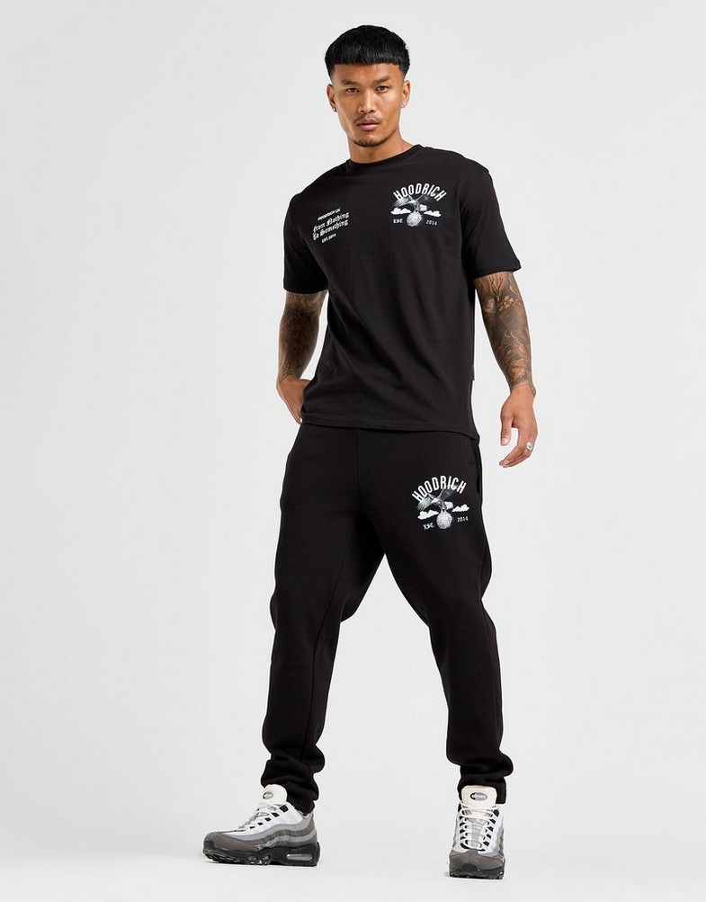 Férfi póló HOODRICH PÓLÓ PREDATOR TEE BLK HR-0324-0030 Fekete