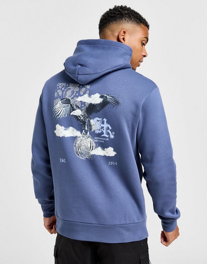 Bluza męska HOODRICH BLUZA Z KAPTUREM PREDATOR HD STORMY HR-0324-0032 Niebieski