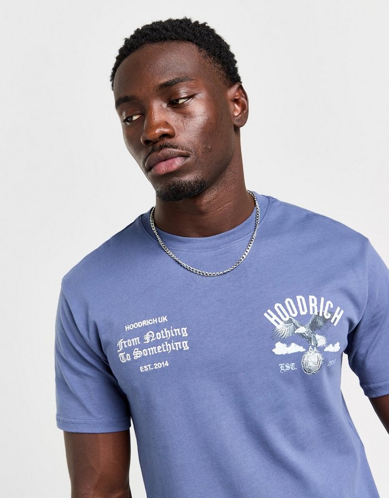 Pánske tričko HOODRICH TRIČKO PREDATOR TEE STORMY HR-0324-0035 Modrá