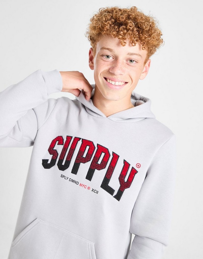 SUPPLY&DEMAND BLUZA Z KAPTUREM ZUNI HD MCHP SUPTJB17348057 Szary