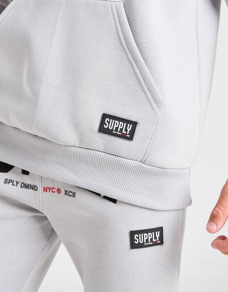 SUPPLY&DEMAND BLUZA Z KAPTUREM ZUNI HD MCHP SUPTJB17348057 Szary