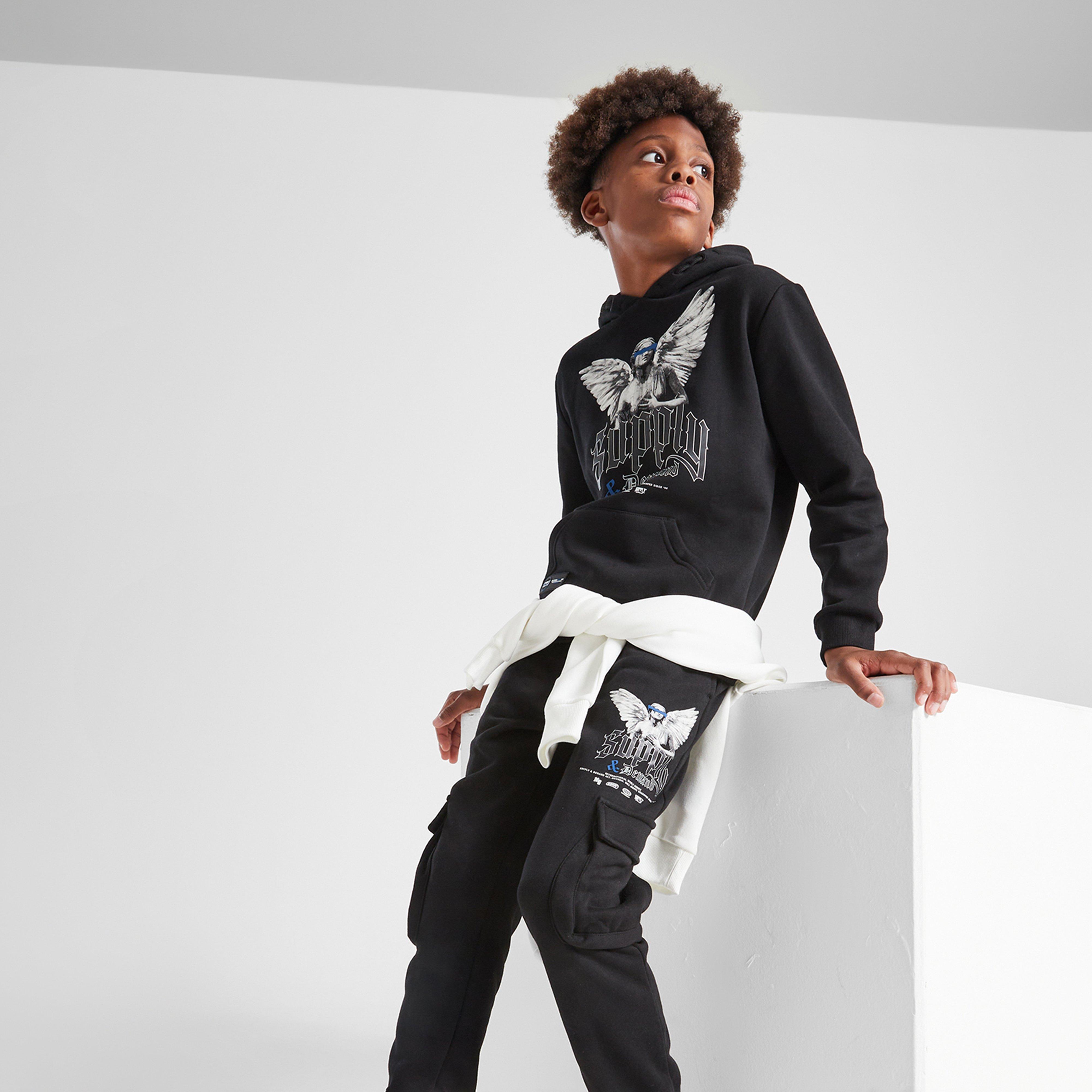 Gyerek pulóver SUPPLY&DEMAND PULÓVER KAPUCNIS ARGON OH HD BLK