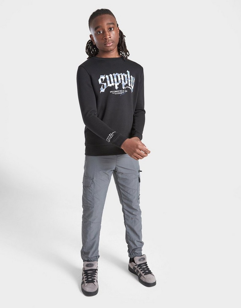 Дитячі кофти SUPPLY&DEMAND КОФТА HYDRO CREW BLK SUPTJB17304068 Чорний