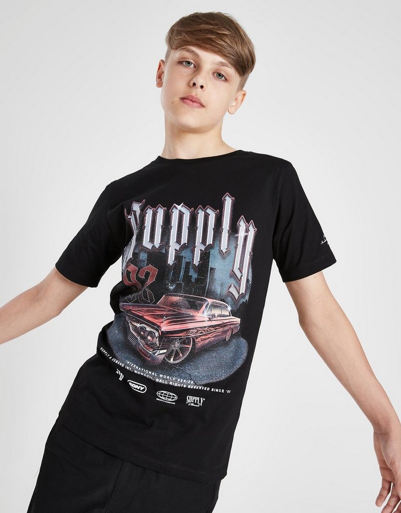 Koszulka, t-shirt dziecięcy SUPPLY&DEMAND T-SHIRT RIDER TEE BLK