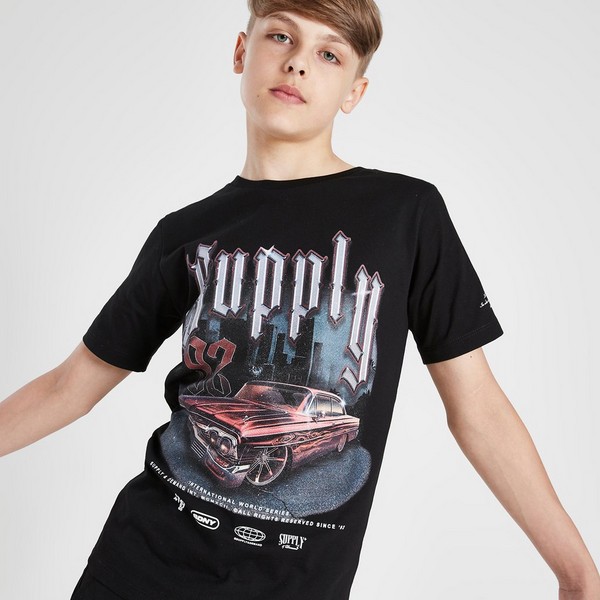 SUPPLY&amp;DEMAND T-SHIRT RIDER TEE BLK