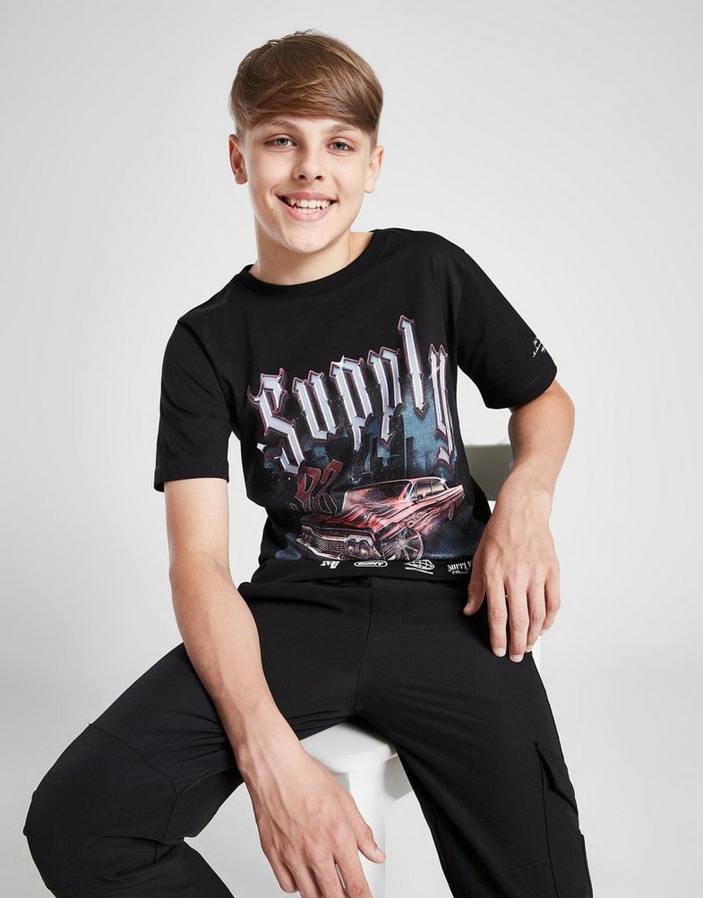 Дитячі футболки SUPPLY&DEMAND ФУТБОЛКА RIDER TEE BLK SUPTJB17306068 Чорний