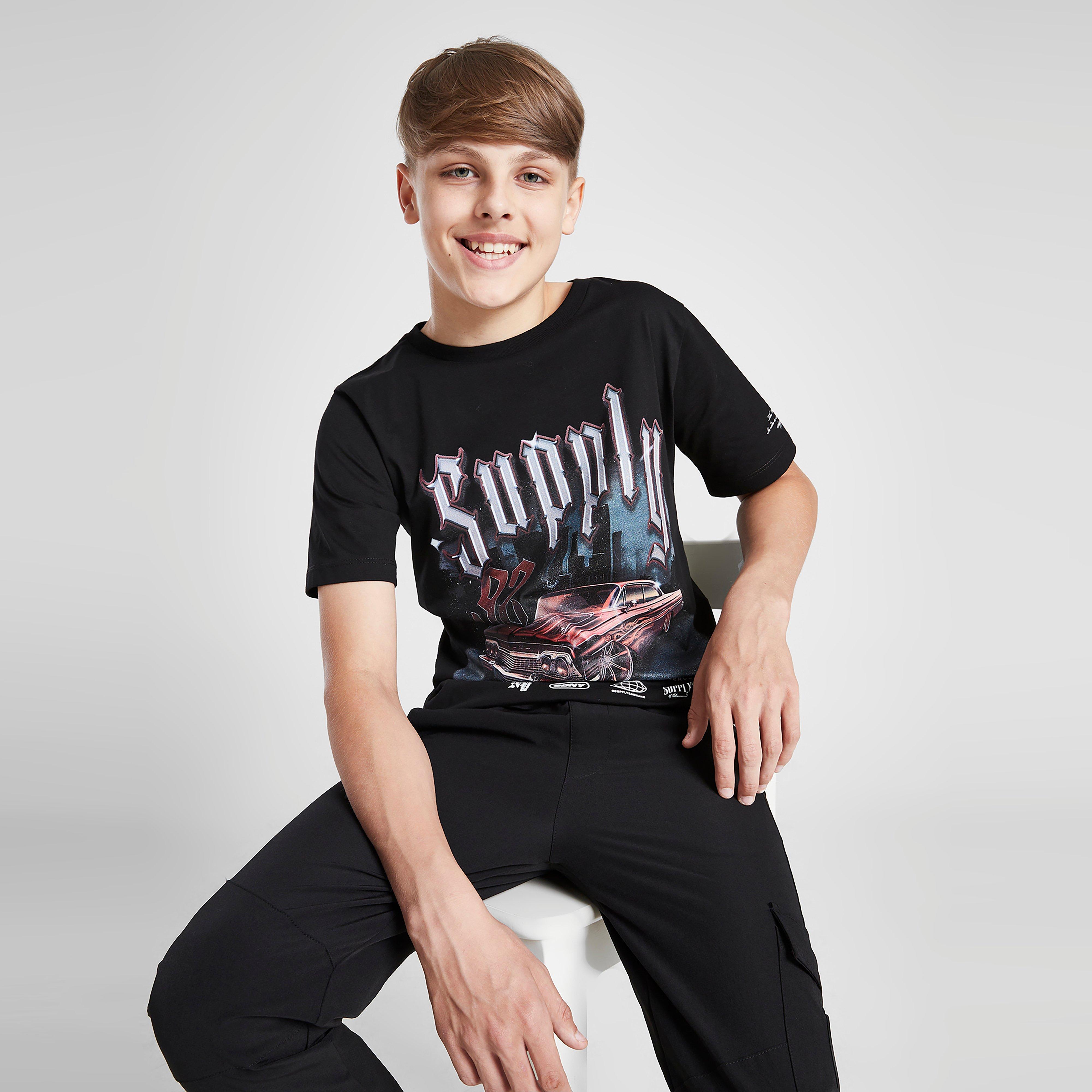 Gyerek póló SUPPLY&DEMAND PÓLÓ RIDER TEE BLK