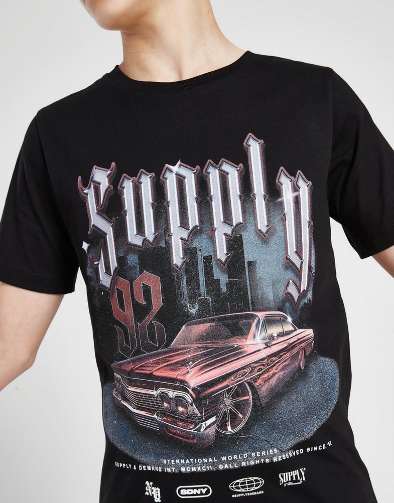 Дитячі футболки SUPPLY&DEMAND ФУТБОЛКА RIDER TEE BLK SUPTJB17306068 Чорний