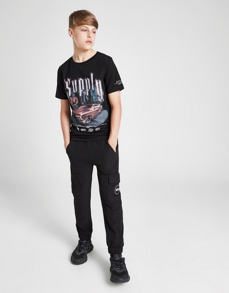 Дитячі футболки SUPPLY&DEMAND ФУТБОЛКА RIDER TEE BLK SUPTJB17306068 Чорний