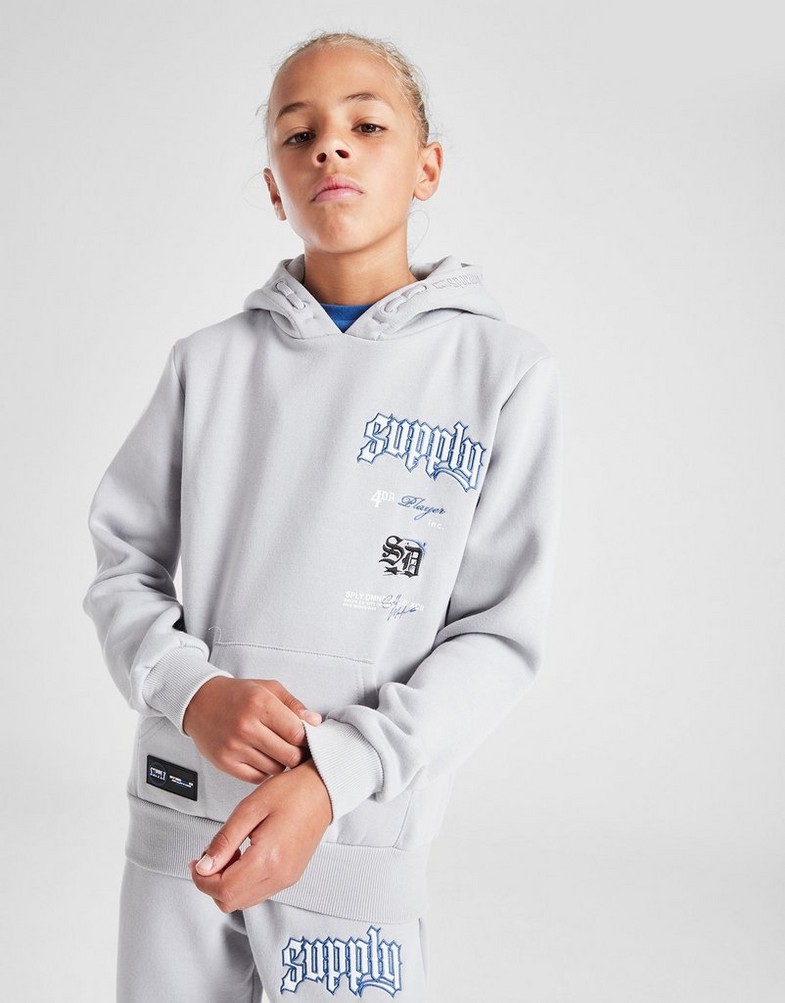 SUPPLY&DEMAND BLUZA Z KAPTUREM KRYPTON OH HD MCHP SUPTJB17204057 Szary
