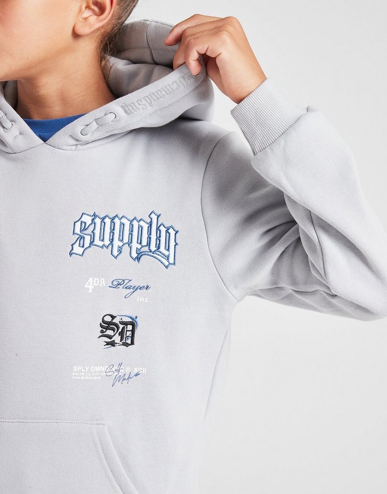 SUPPLY&DEMAND BLUZA Z KAPTUREM KRYPTON OH HD MCHP SUPTJB17204057 Szary