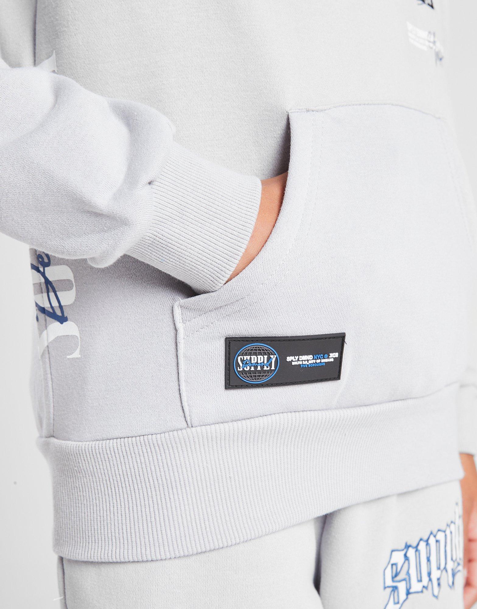 SUPPLY&DEMAND BLUZA Z KAPTUREM KRYPTON OH HD MCHP SUPTJB17204057 Szary