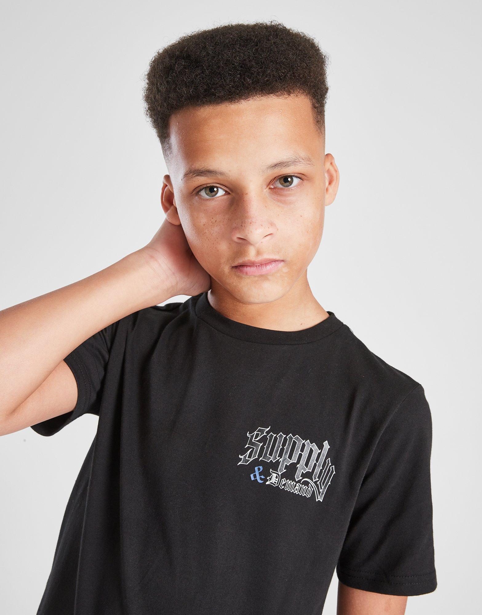 Detské tričko SUPPLY&DEMAND TRIČKO ARGON T-SHT BLK SUPTJB17189007 Černá