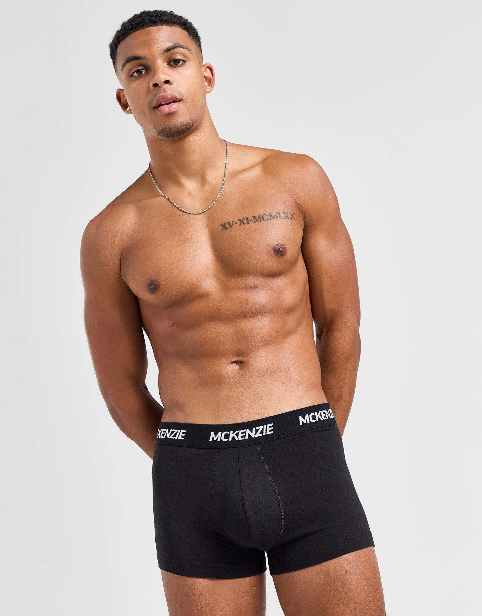 Vyriškas apatinis trikotažas MCKENZIE BOKSIKĖS WYATT 3 PACK OF BOXER SHORTS MCKAA12214372 Juoda