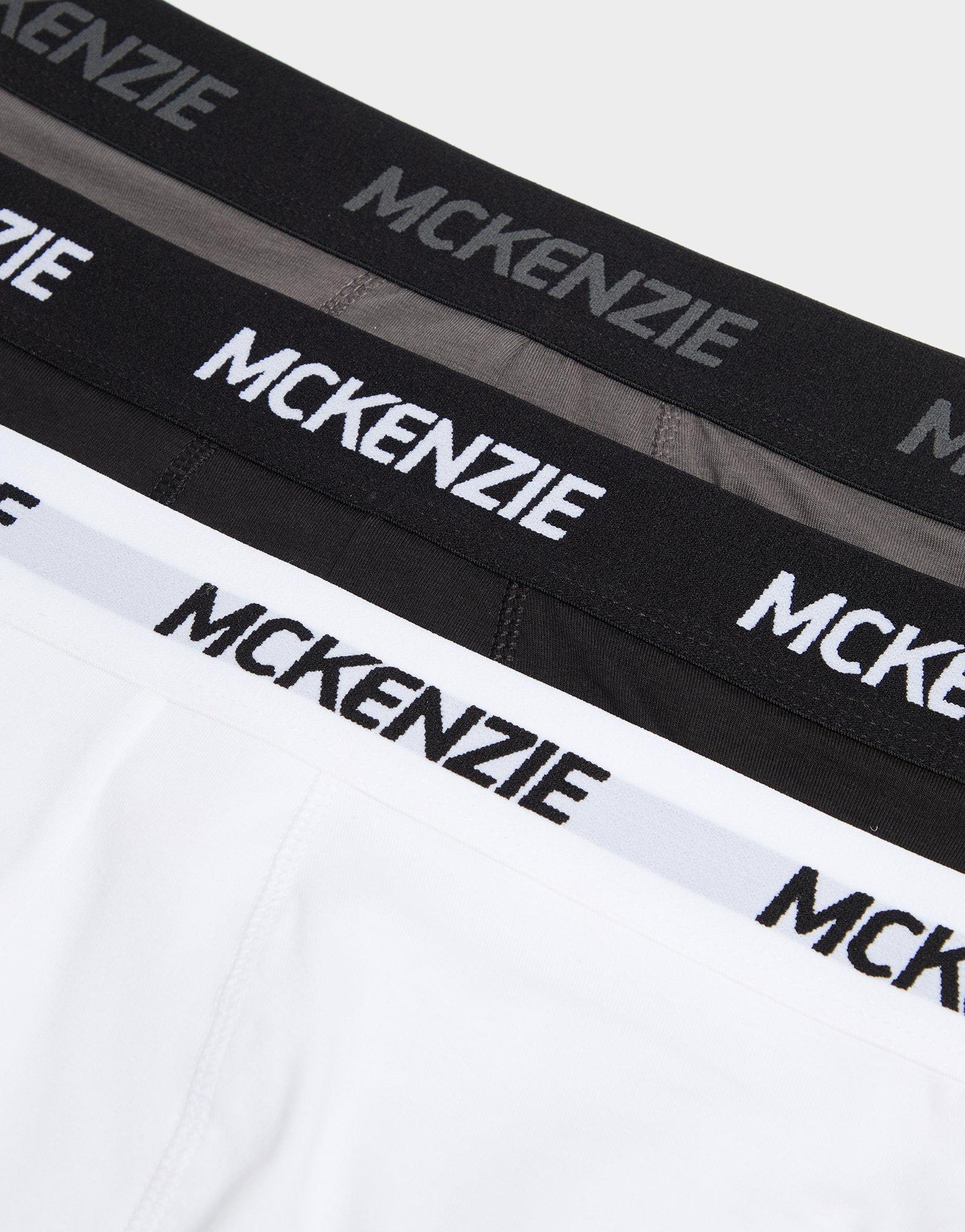 Vyriškas apatinis trikotažas MCKENZIE BOKSIKĖS WYATT 3 PACK OF BOXER SHORTS MCKAA12214374 Juoda