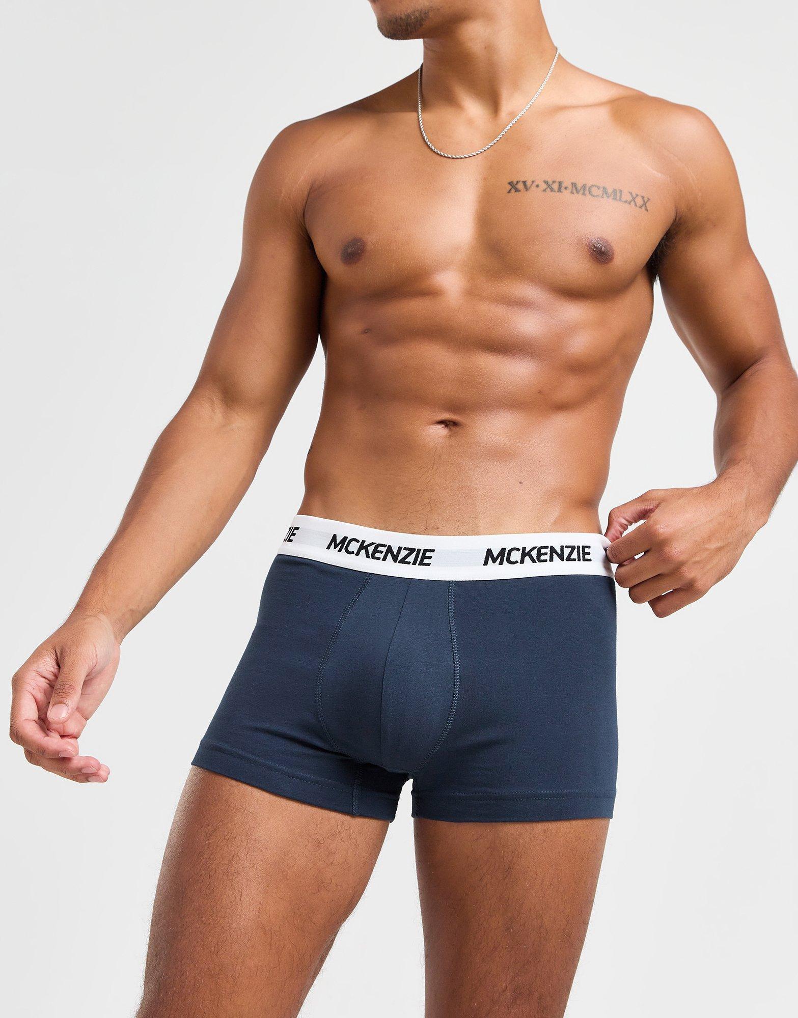 Мъжко бельо MCKENZIE БОКСЕРКИ WYATT 3 PACK OF BOXER SHORTS MCKAA12214375 Тъмносин