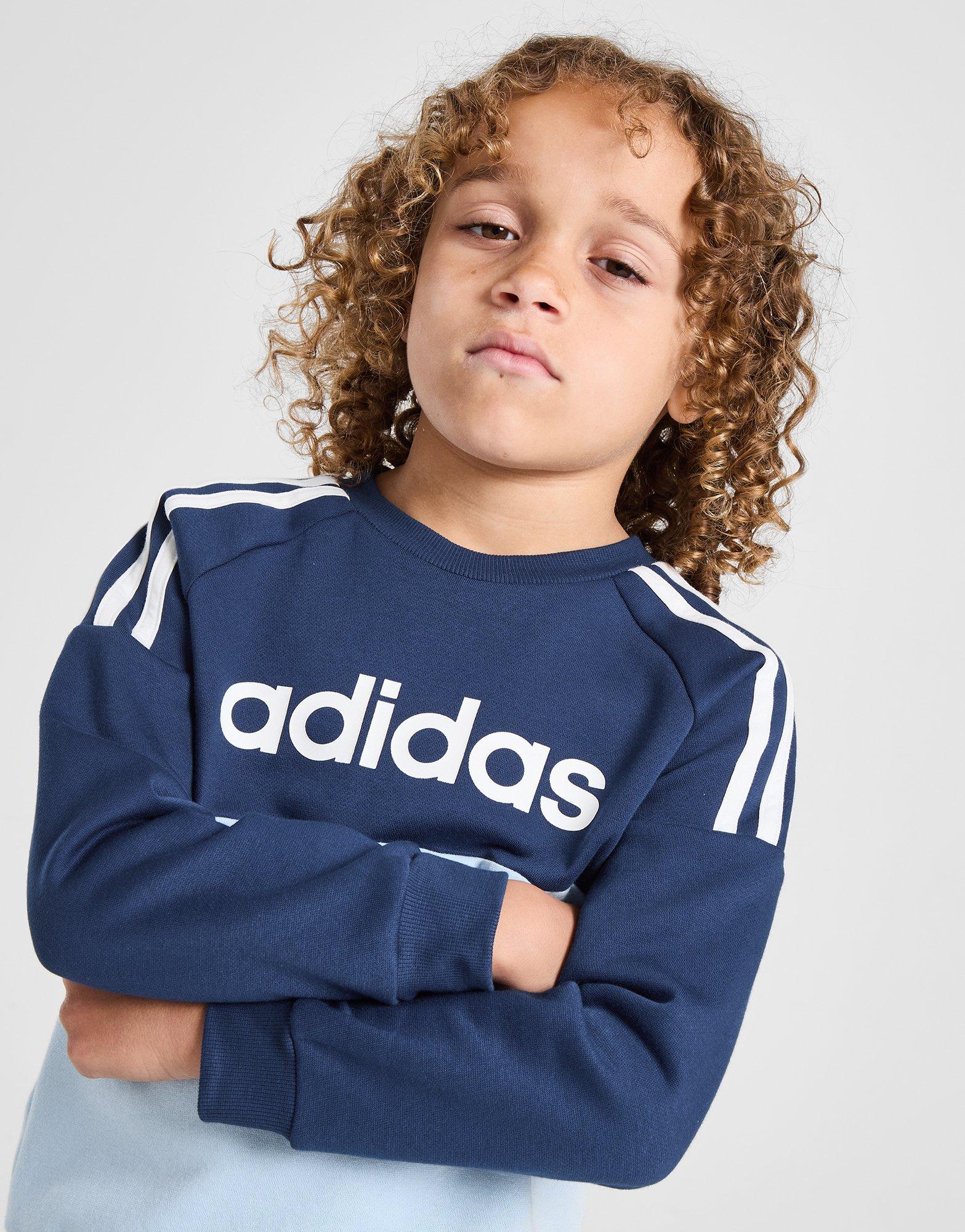 Detská tepláková súprava ADIDAS SÚPRAVA LB FL TS B JI6773 Tmavomodrá