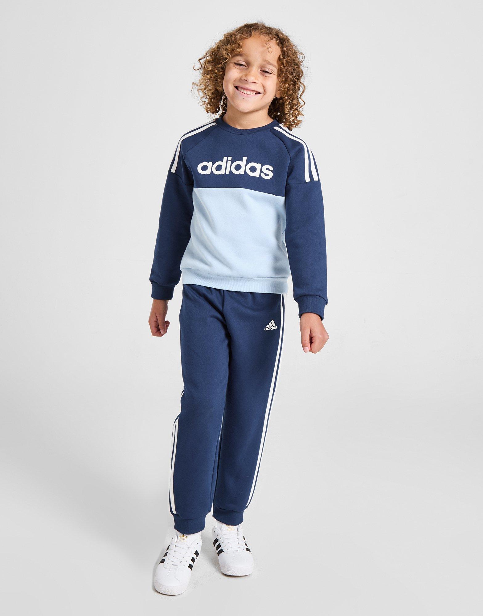 Detská tepláková súprava ADIDAS SÚPRAVA LB FL TS B JI6773 Tmavomodrá