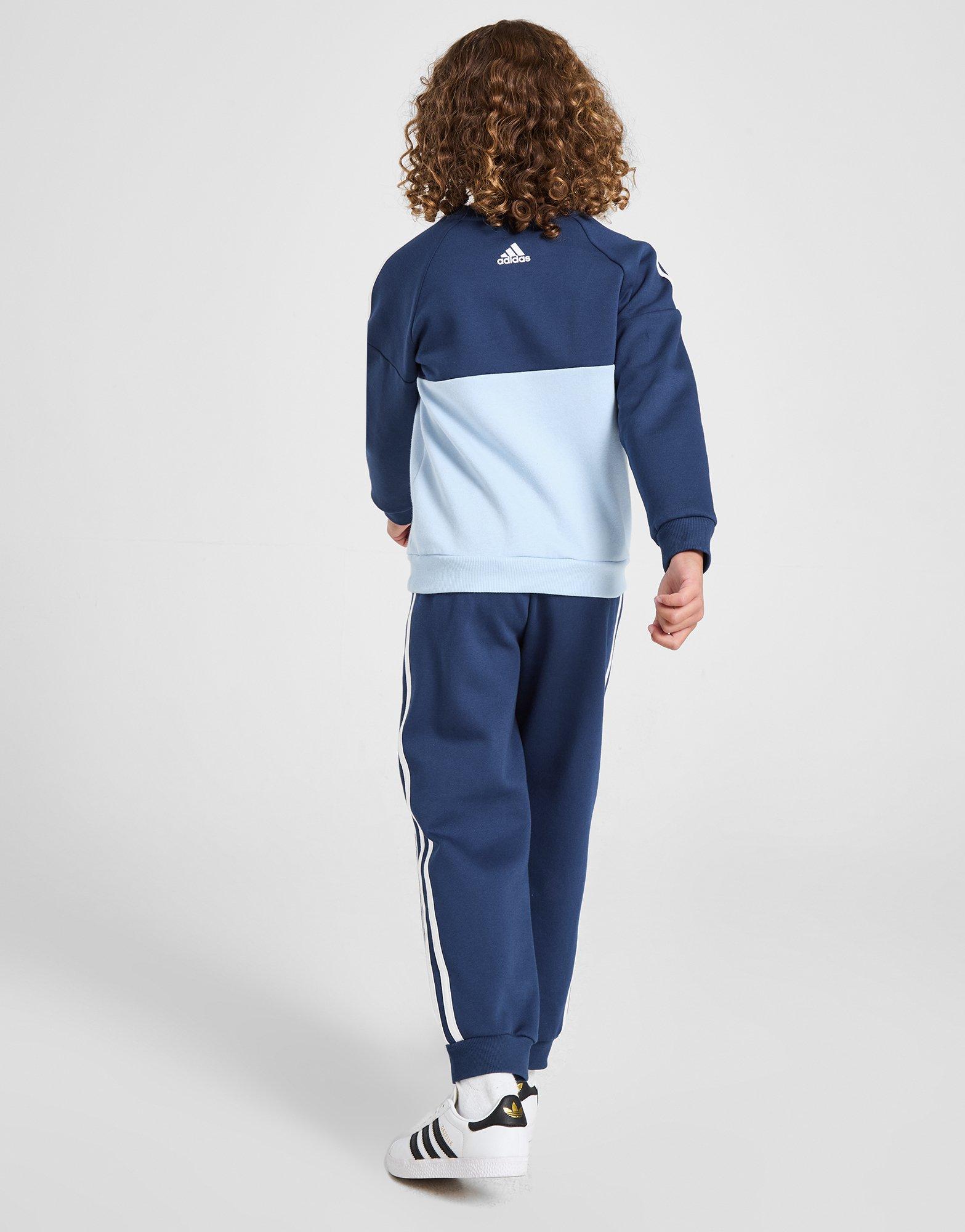 Detská tepláková súprava ADIDAS SÚPRAVA LB FL TS B JI6773 Tmavomodrá