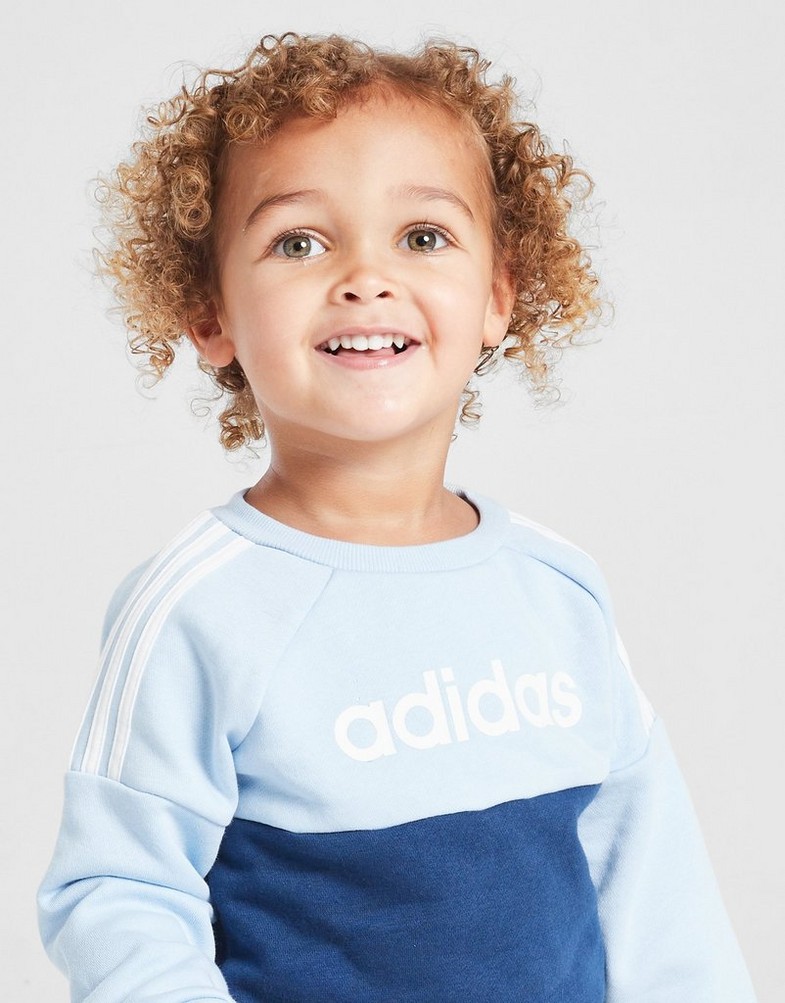 Vaikiški sportiniai kostiumai ADIDAS KOMPLEKTAS INF FL TS B JI6775 Tamsiai mėlyna