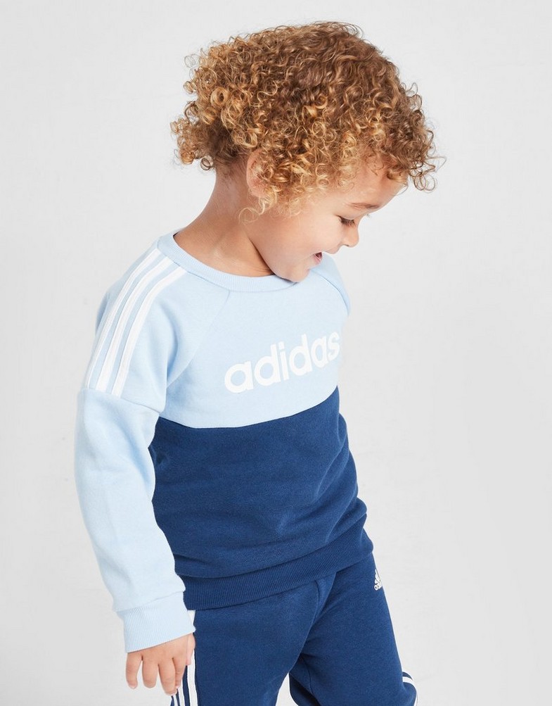 Vaikiški sportiniai kostiumai ADIDAS KOMPLEKTAS INF FL TS B JI6775 Tamsiai mėlyna