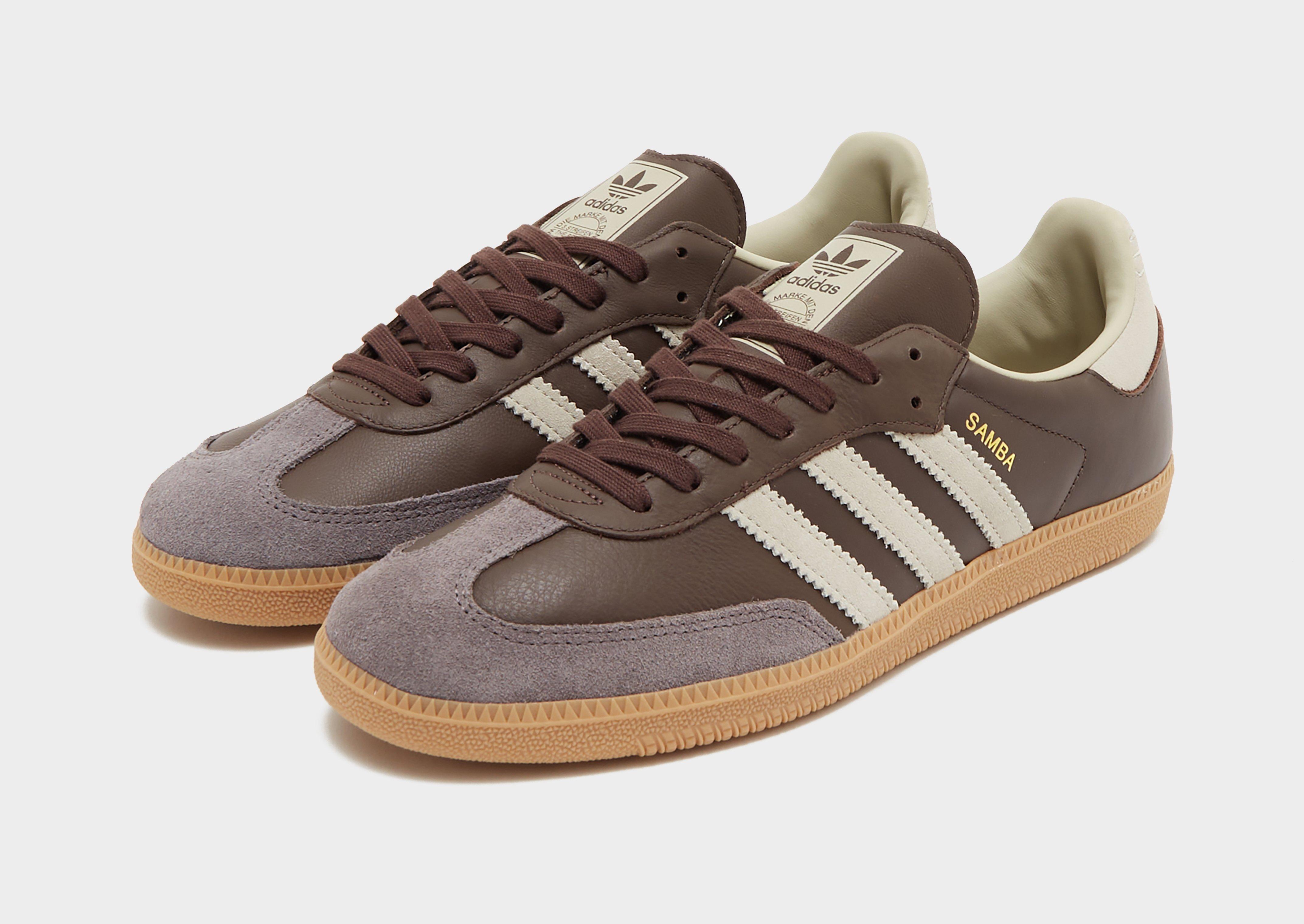 Buty sneakersy męskie ADIDAS SAMBA OG ID1481 Brązowy